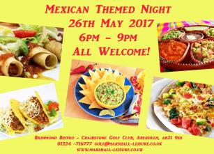 Mexican Themed Night - 26th May 2017