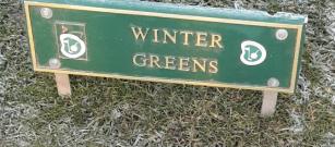 Winter Greens and Partial Course Closed