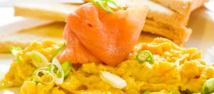 Why not try scrambled eggs with smoked salmon?