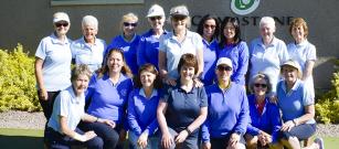 Ladies friendly game of greensomes. 