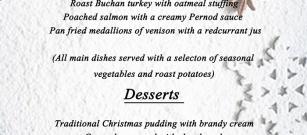 Christmas menu 2017