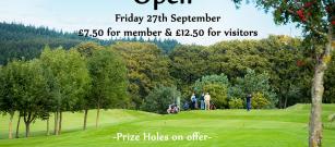 Gents Seniors Greensomes Open Friday 27th September