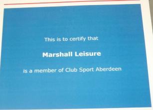 club sport certificate