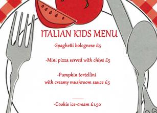 Italian Kids Menu