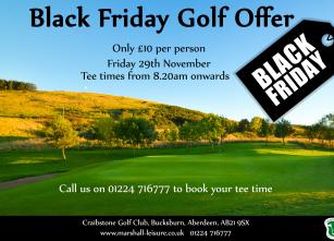 Black Friday Green Fee Offer