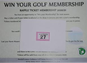 Winning Raffle ticket