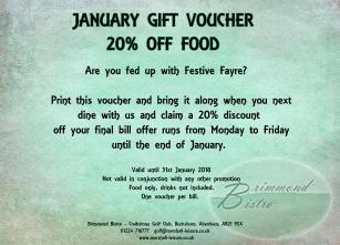 voucher 20% off food