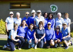 Ladies friendly game of greensomes. 