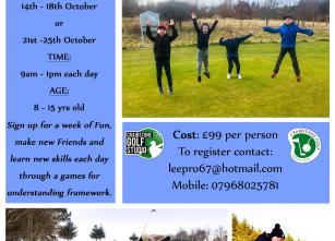 October golf camps