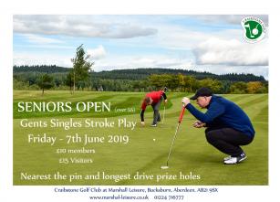 Seniors Strokeplay Open - Friday 7th June