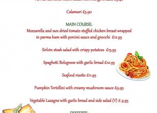 Italian Menu