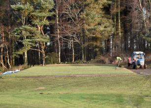 8th tee rebuild