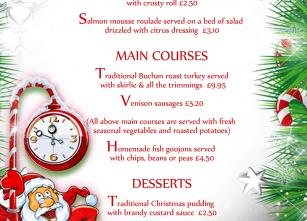 kids xmas menu