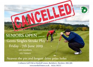 Seniors Strokeplay Open - Friday 7th June